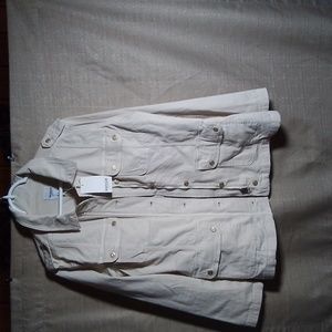 Kensie Long Sleeved Cream Jacket